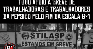 TODO APOIO À GREVE DE TRABALHADORAS E TRABALHADORES DA PEPSICO PELO FIM DA ESCALA 6×1