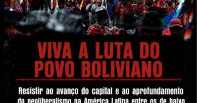 Solidariedade ao povo Boliviano